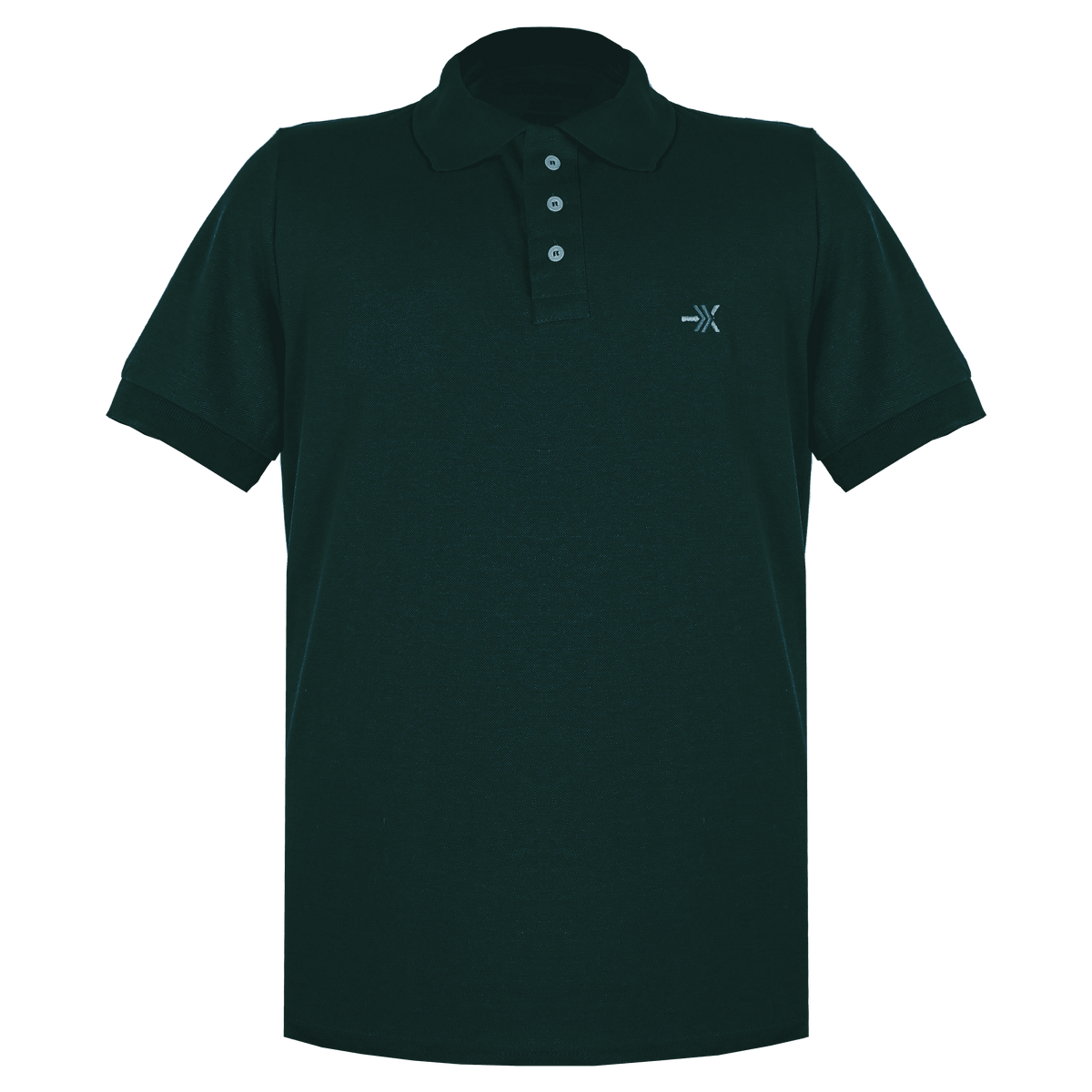 Camisa Polo Tática com Brasão Bordado Verde Musgo