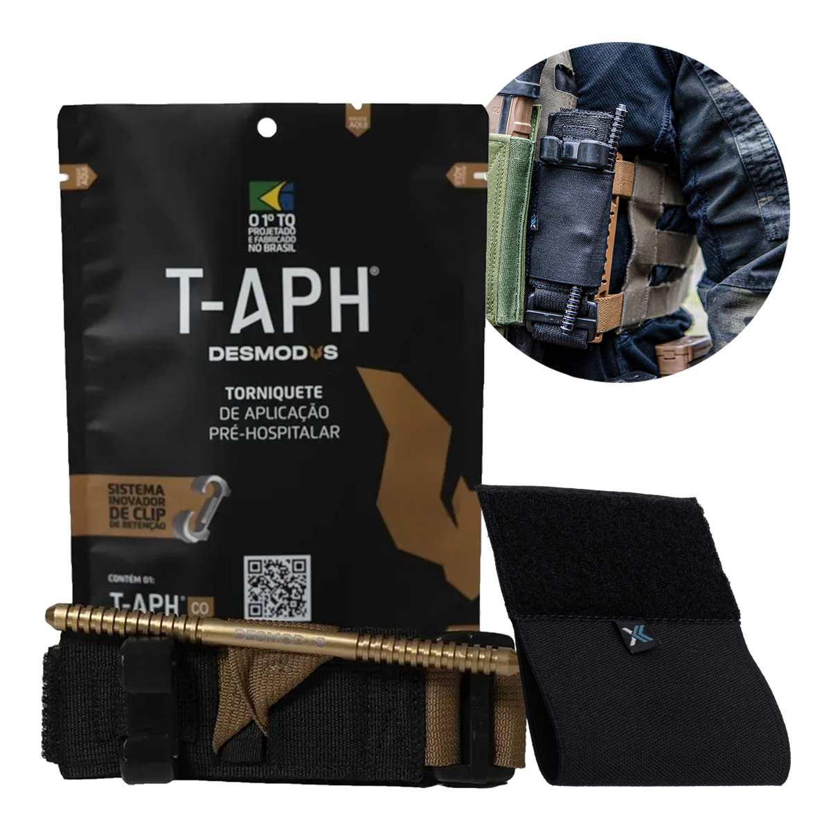 Kit Torniquete T-Aph Desmodus + Porta-Torniquete The Xtrategy