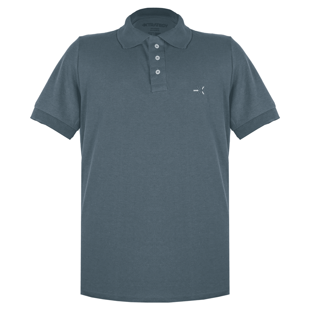 Camisa Polo Tática com Brasão Bordado Cinza